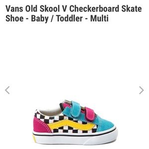 Toddler Vans Old Skool V Crazy Check tennis shoe